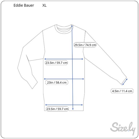 Eddie Bauer Men's Cream Double Knit Crew Shirt XL NWT - Picture 6 of 6